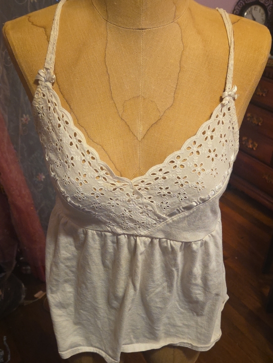 Victoria's Secret Other - 2 Victoria's Secret Ivory Eyelet Lace Camisole Top